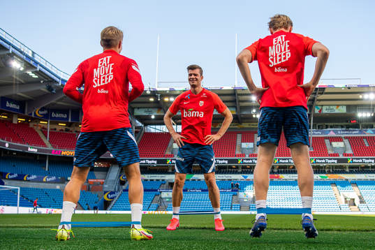 Alexander Sørloth of the Norwegian national football team