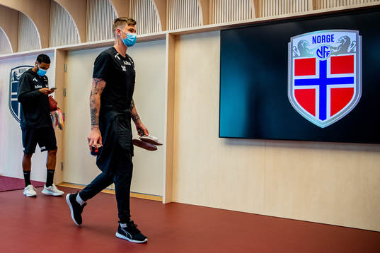 Goalkeeper Per Kristian Bråtveit of the Norwegian national