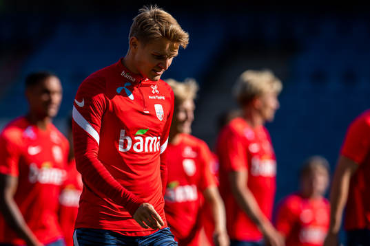 Martin Ødegaard of the Norwegian national football team