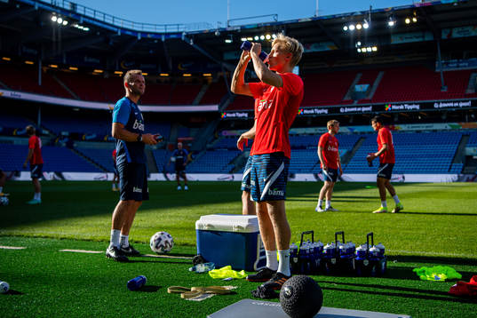 Birger Meling of the Norwegian national football team