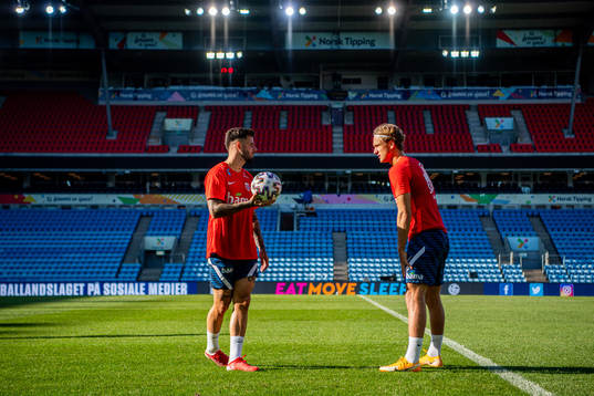 Aron Dønnum and Erik Botheim of the Norwegian national