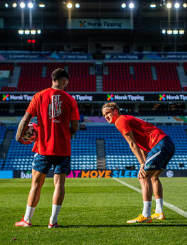 Aron Dønnum and Erik Botheim of the Norwegian national