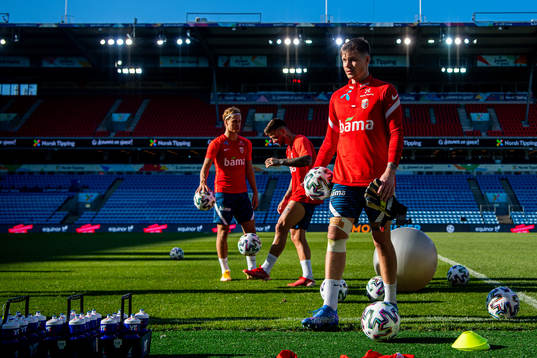 Goalkeeper Per Kristian Bråtveit of the Norwegian national