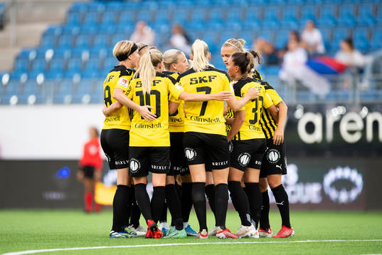 Players of Häcken celebrate