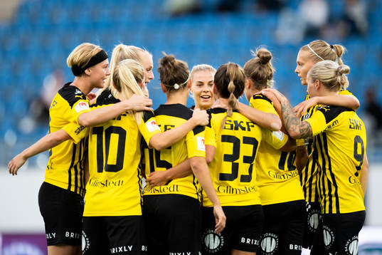 Players of Häcken celebrate