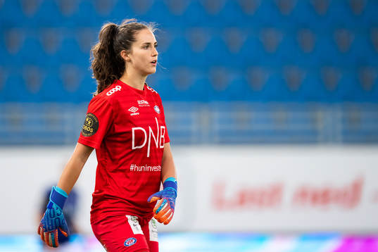 Goalkeeper Hannah Grace Seabert of Vålerenga