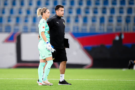 Goalkeeper Jennifer Falk  of Häcken