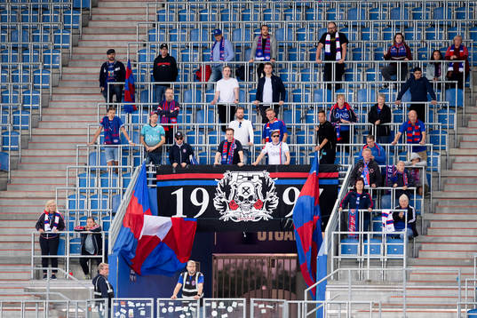 Spectators in the stands