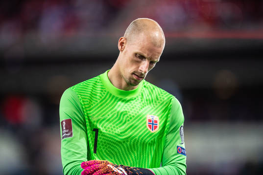 Goalkeeper André Hansen of Norway