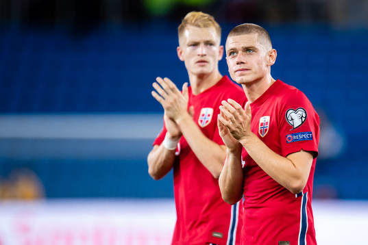 Andreas Hanche-Olsen and Julian Ryerson of Norway