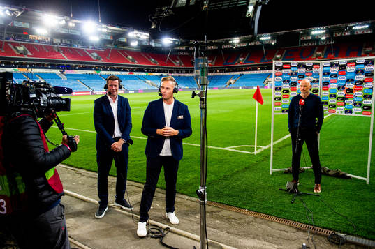 Jesper Mathisen and Jon Hartvig Børrestad of TV2 and