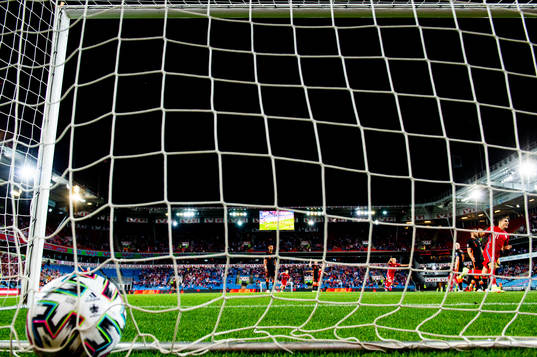 Mohamed Elyounoussi of Norway celebrates the 1-0 goal of