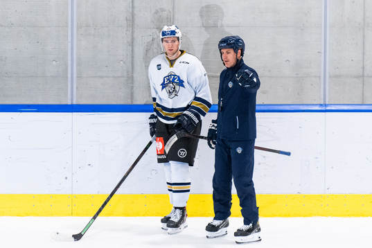 Christian Djoos och tränare Dan Tangnes