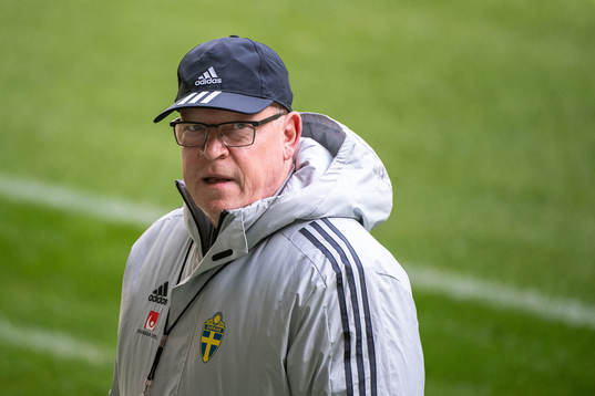 Head coach Janne Andersson of the Swedish national team
