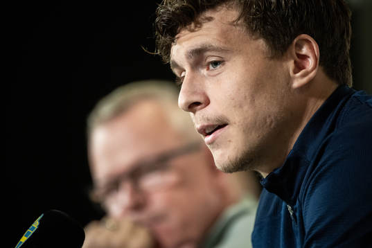 Victor Nilsson Lindelöf of the Swedish national team