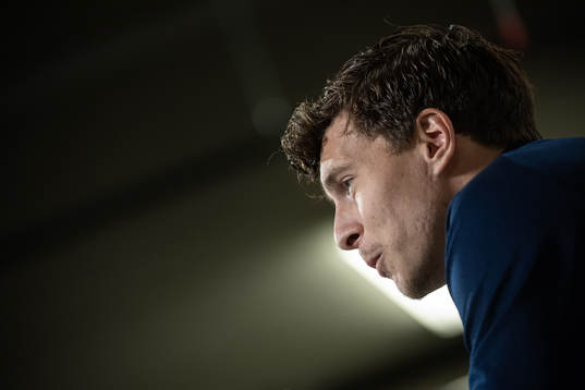 Victor Nilsson Lindelöf of the Swedish national team