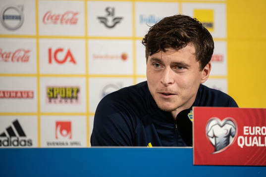 Victor Nilsson Lindelöf of the Swedish national team