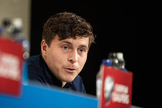 Victor Nilsson Lindelöf of the Swedish national team