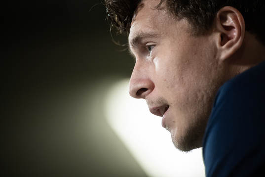Victor Nilsson Lindelöf of the Swedish national team