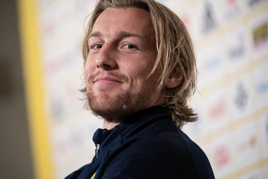 Emil Forsberg of the Swedish national team