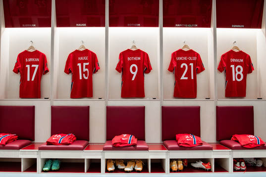 The kits of Fredrik André Bjørkan, Jens Petter Hauge,