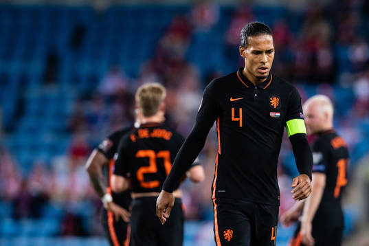 Virgil van Dijk of Netherlands looks dejected