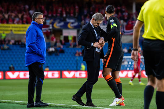 Virgil van Dijk of Netherlands with an injury