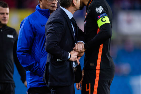 Virgil van Dijk of Netherlands with an injury