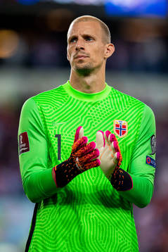 Goalkeeper André Hansen of Norway