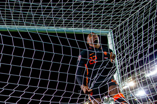 during the FIFA World Cup Qualifier football match between