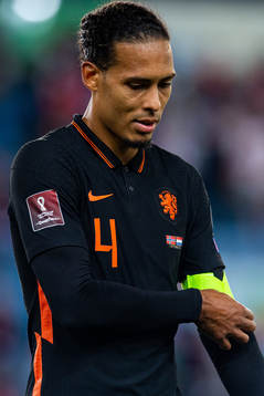 Virgil van Dijk of Netherlands looks dejected