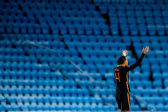 Virgil van Dijk of Netherlands celebrates 1-1