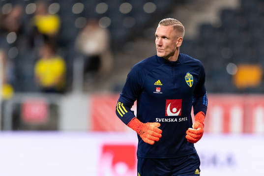 Goalkeeper Robin Olsen of Sweden