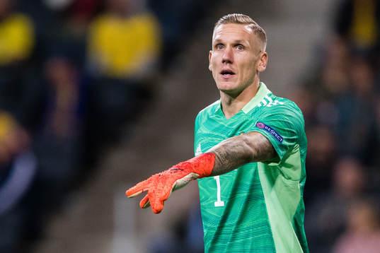 Goalkeeper Robin Olsen of Sweden