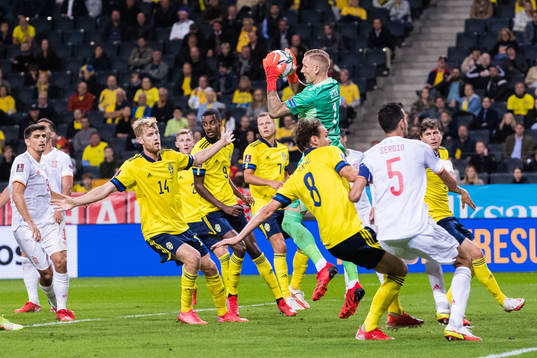 Goalkeeper Robin Olsen of Sweden