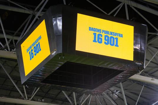 The number of spectators is presented