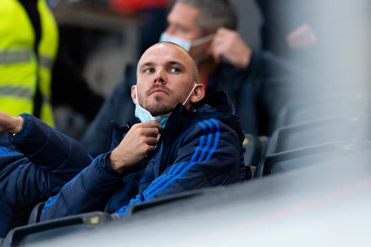 Marcus Danielson of Sweden in the stands