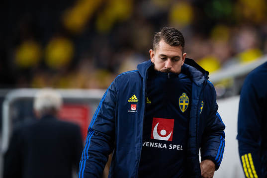 Goalkeeper Kristoffer Nordfeldt of Sweden