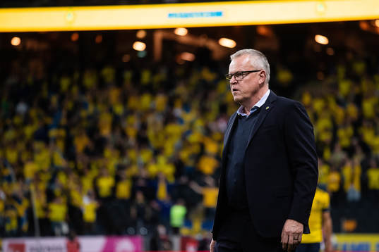 head coach Janne Andersson of Sweden