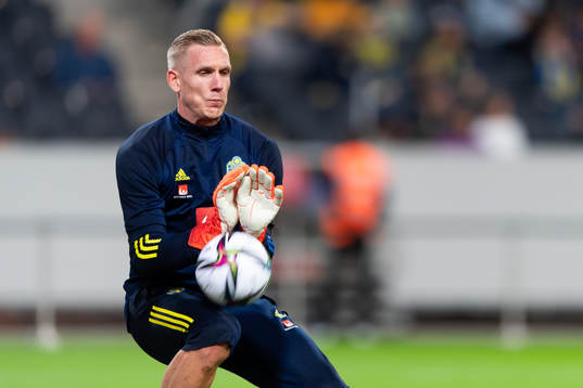 Goalkeeper Robin Olsen of Sweden