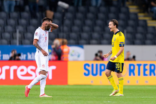 Kristoffer Olsson of Sweden celebrates