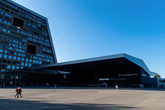 Exterior view of Bossard Arena