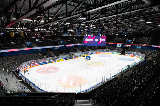 Interior view of Bossard Arena