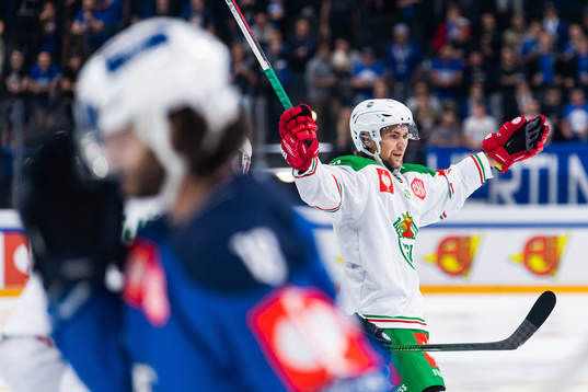 Lucas Ekeståhl-Jonsson of Rögle celebrates