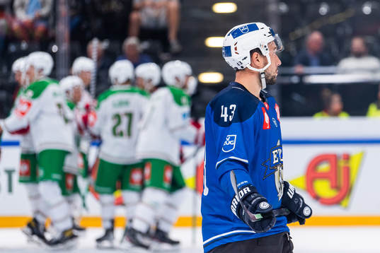 Jan Kovar of Zug looks dejected