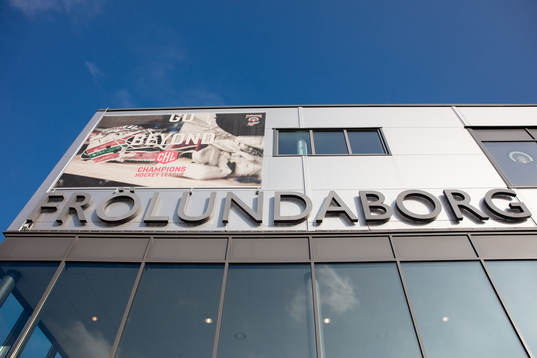 The arena Frölundaborg prior to the CHL ice hockey game