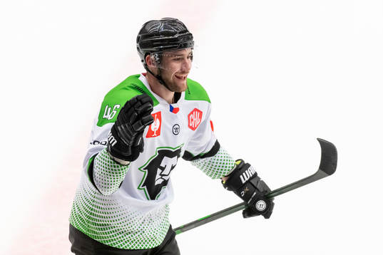 Ondrej Najman of Mlada Boleslav celebrates
