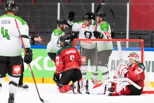 Pavel Kousal of Mlada Boleslav celebrates