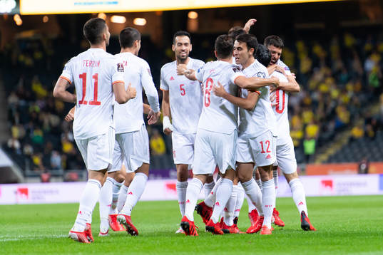 Carlos Soler of Spain celebrates