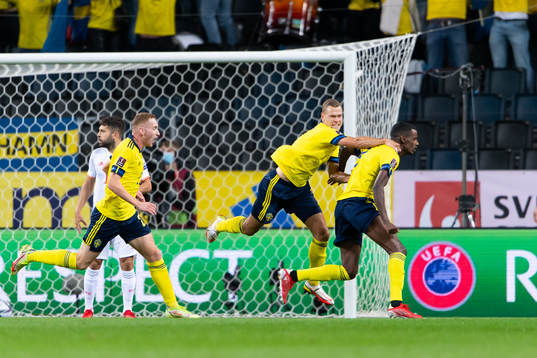 Dejan Kulusevski, Viktor Claesson and Alexander Isak